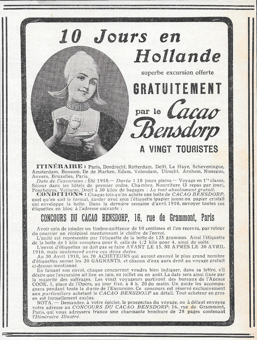 Cacao Bensdorp - Advertising 1910