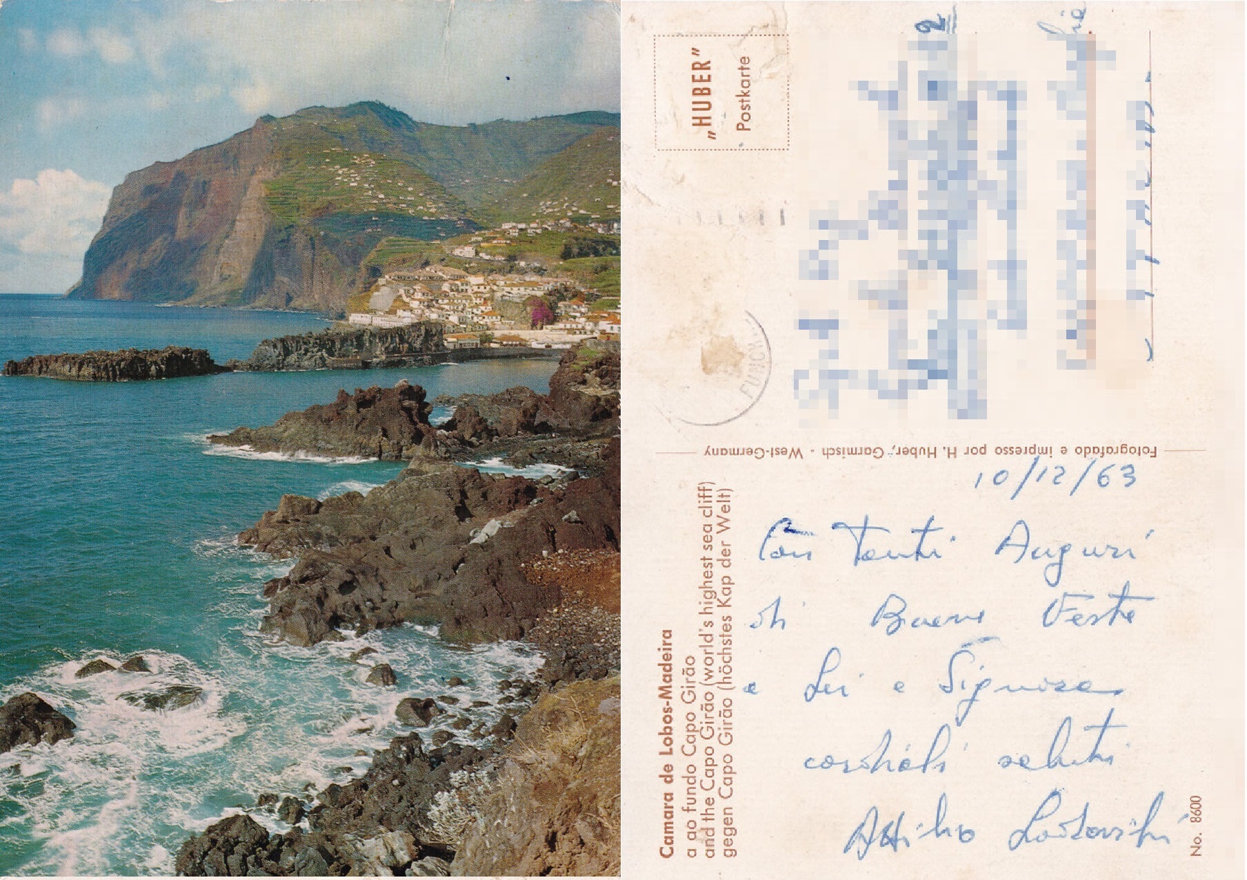 Camara de Lobos-Madeira - Viaggiata 1963