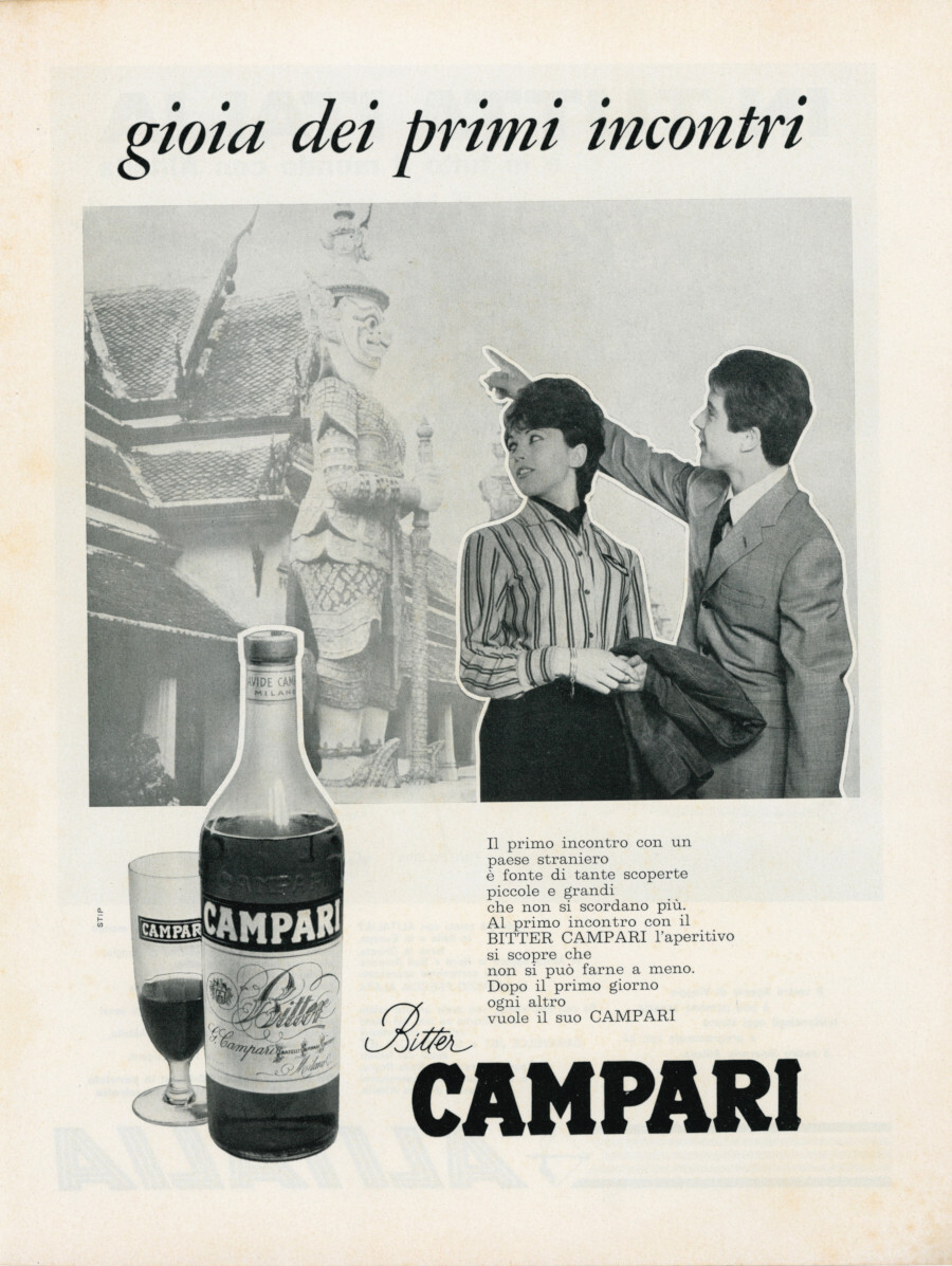 Campari Bitter. La gioia dei primi incontri. Advertising 1962