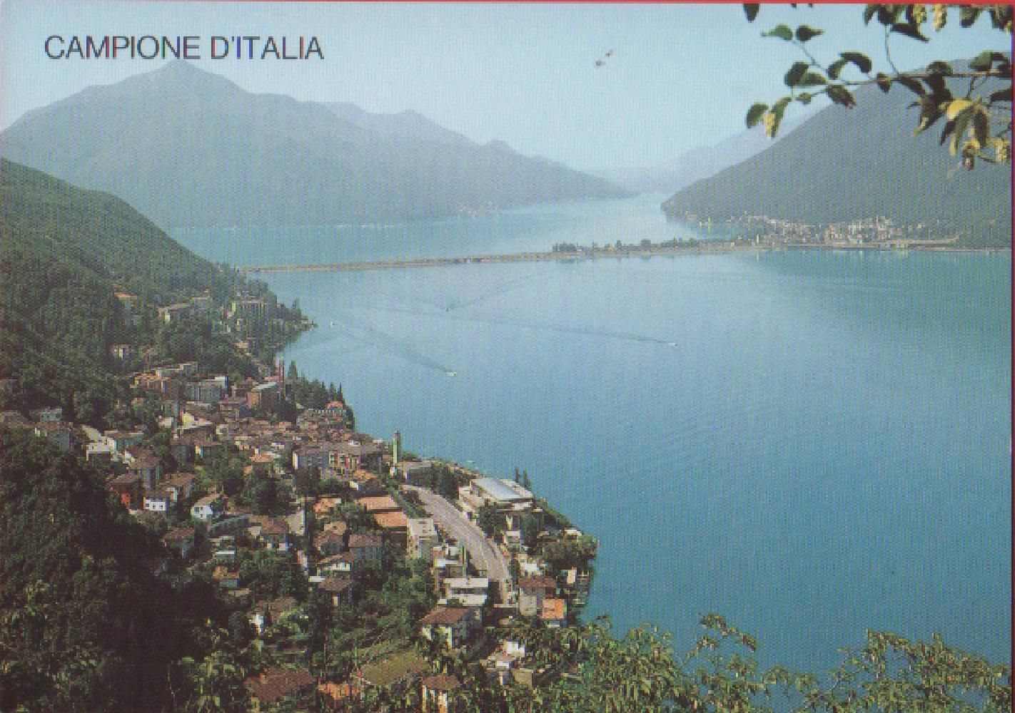 Campione d'Italia. Vista Lago di Lugano. Non viaggiata