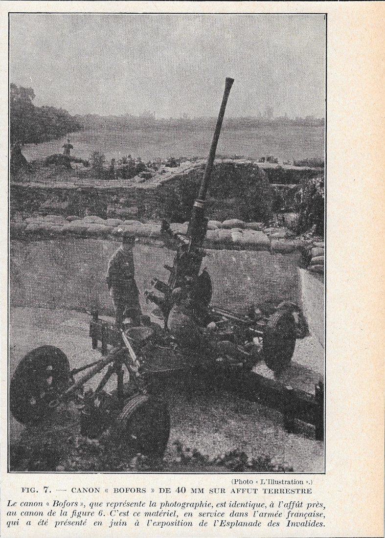 Canon Bofors de 40 MM sur Affut Terrestre - Immagine …