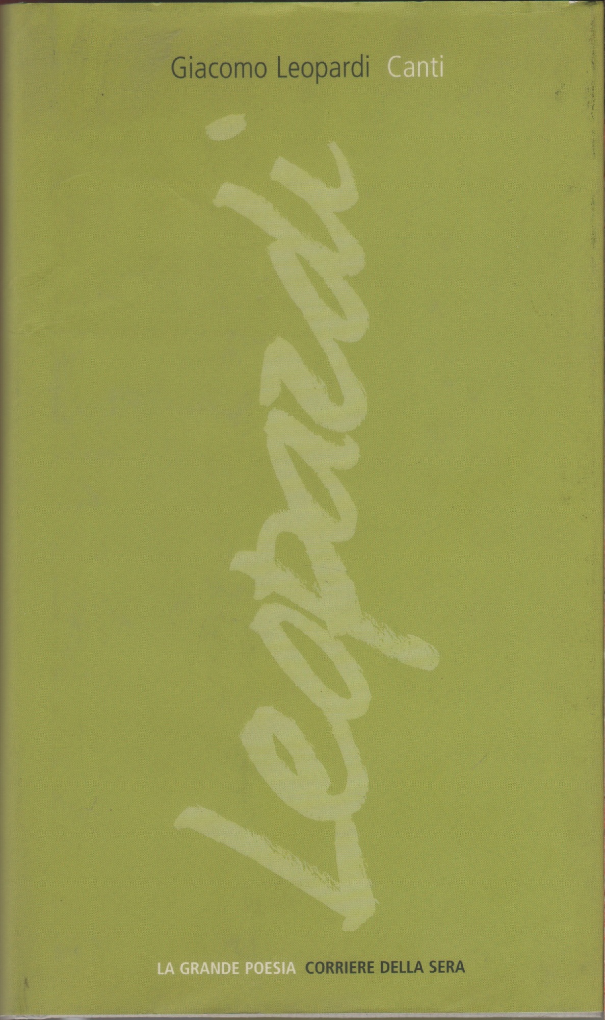 Canti - Giacomo Leopardi
