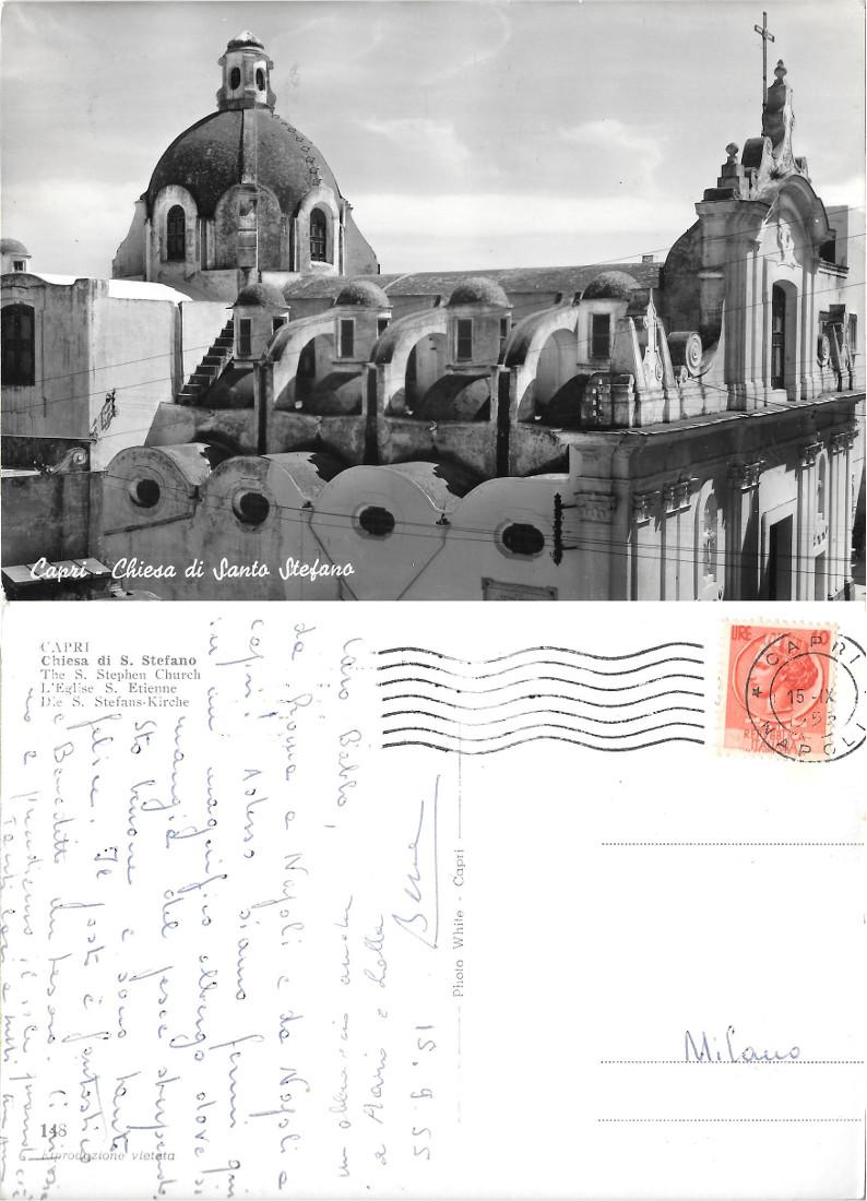 Capri. Chiesa di S. Stefano. Viaggiata 1955