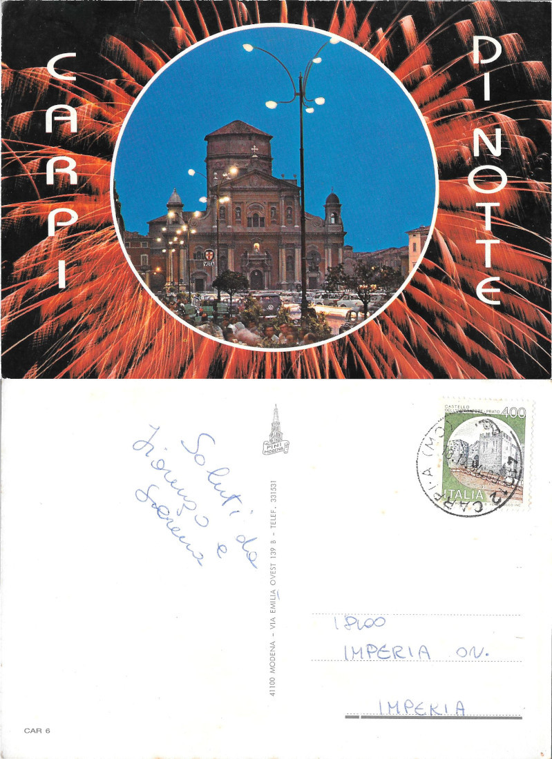 Capri di notte. Viaggiata