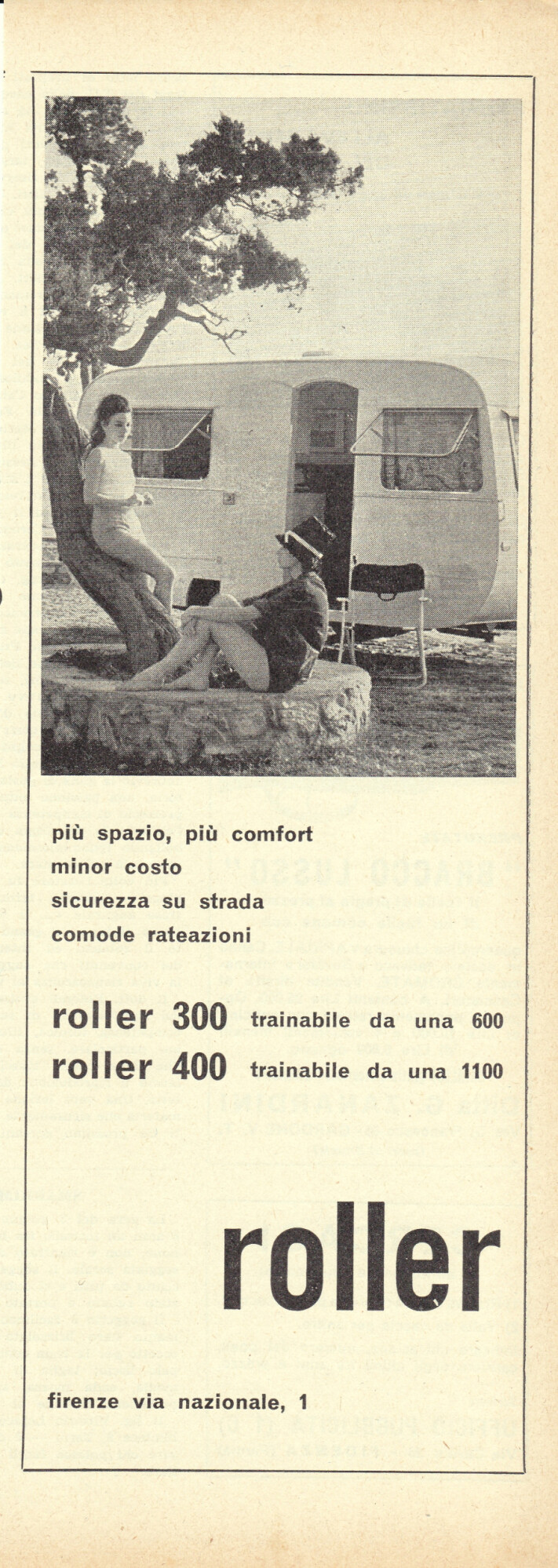 Caravan Roller. Advertising 1962