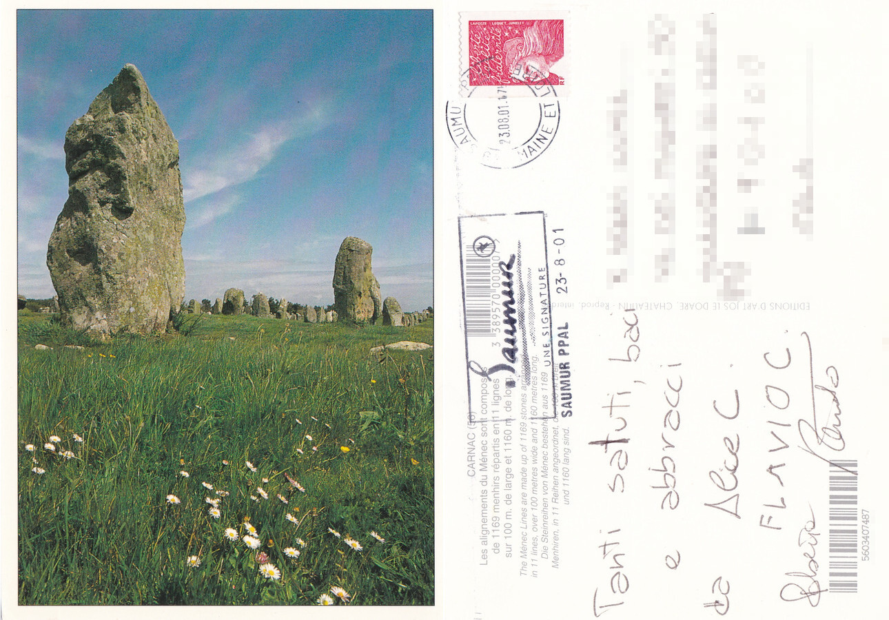 Carnac. Les aligements du Menec. Viaggiata 2001