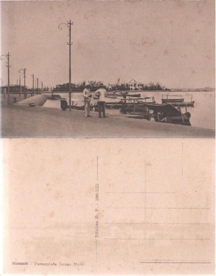 Cartolina - AOI. Massaua, Passeggiata Lungo Mare. Non viaggiata, no …