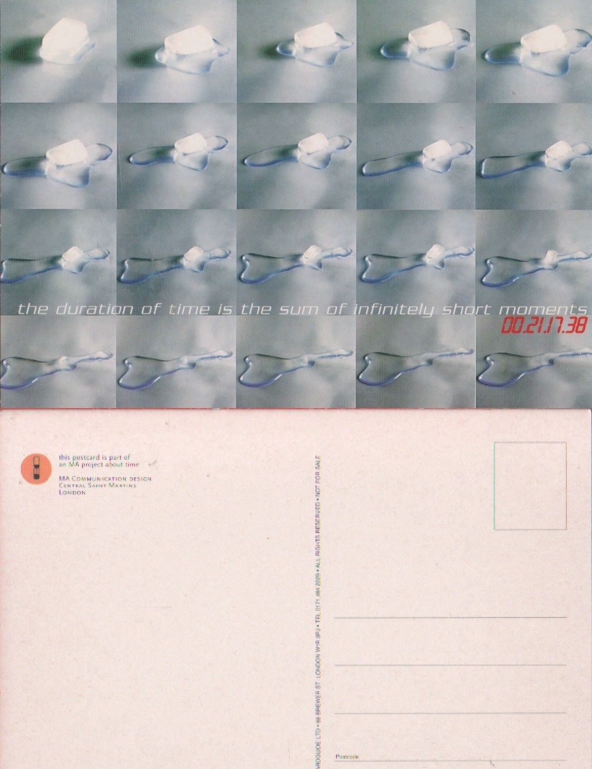 Cartolina - MA cummunication design. Londra. A. Keller design