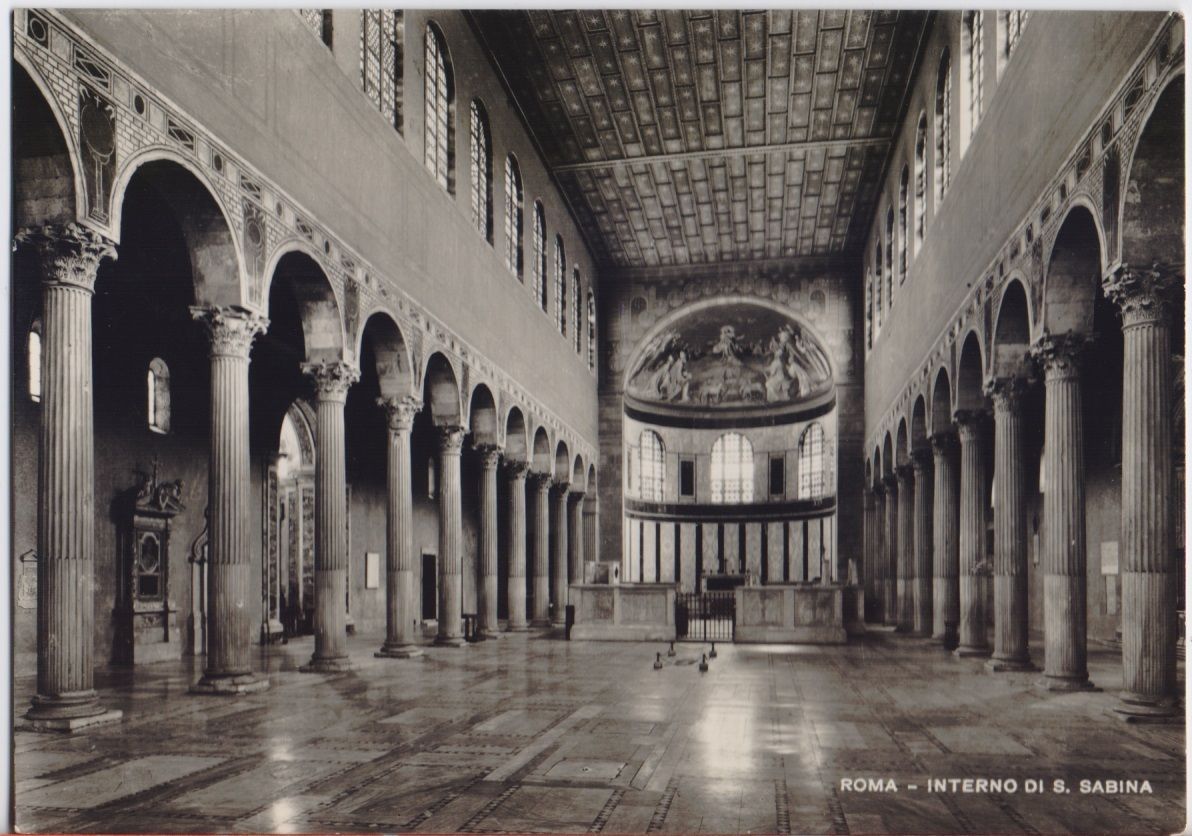 Cartolina - Roma. Interno di S. Sabina
