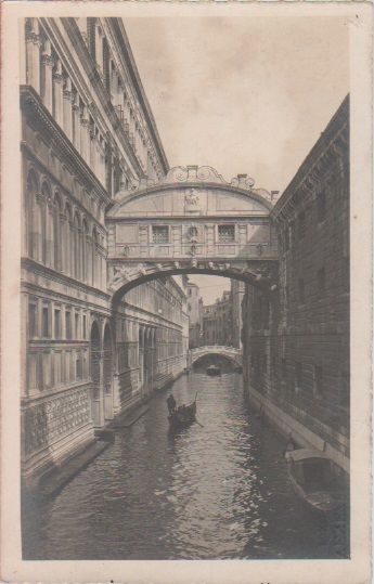 Cartolina - Venezia. Palazzo Ducale, Ponte dei Sospiri