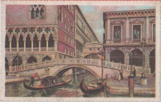 Cartolina - Venezia. Ponte della Paglia e Ponte dei Sospiri. …