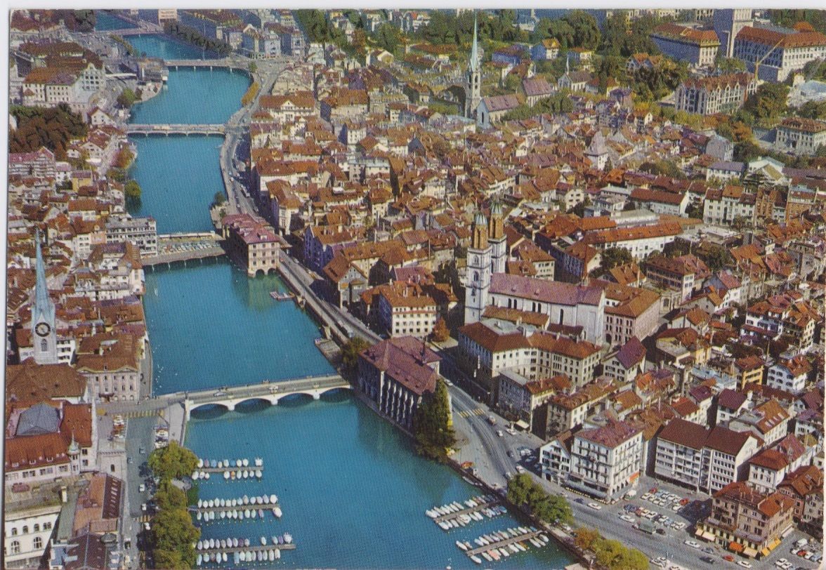 Cartolina - Zurich. Limmat Altstadt