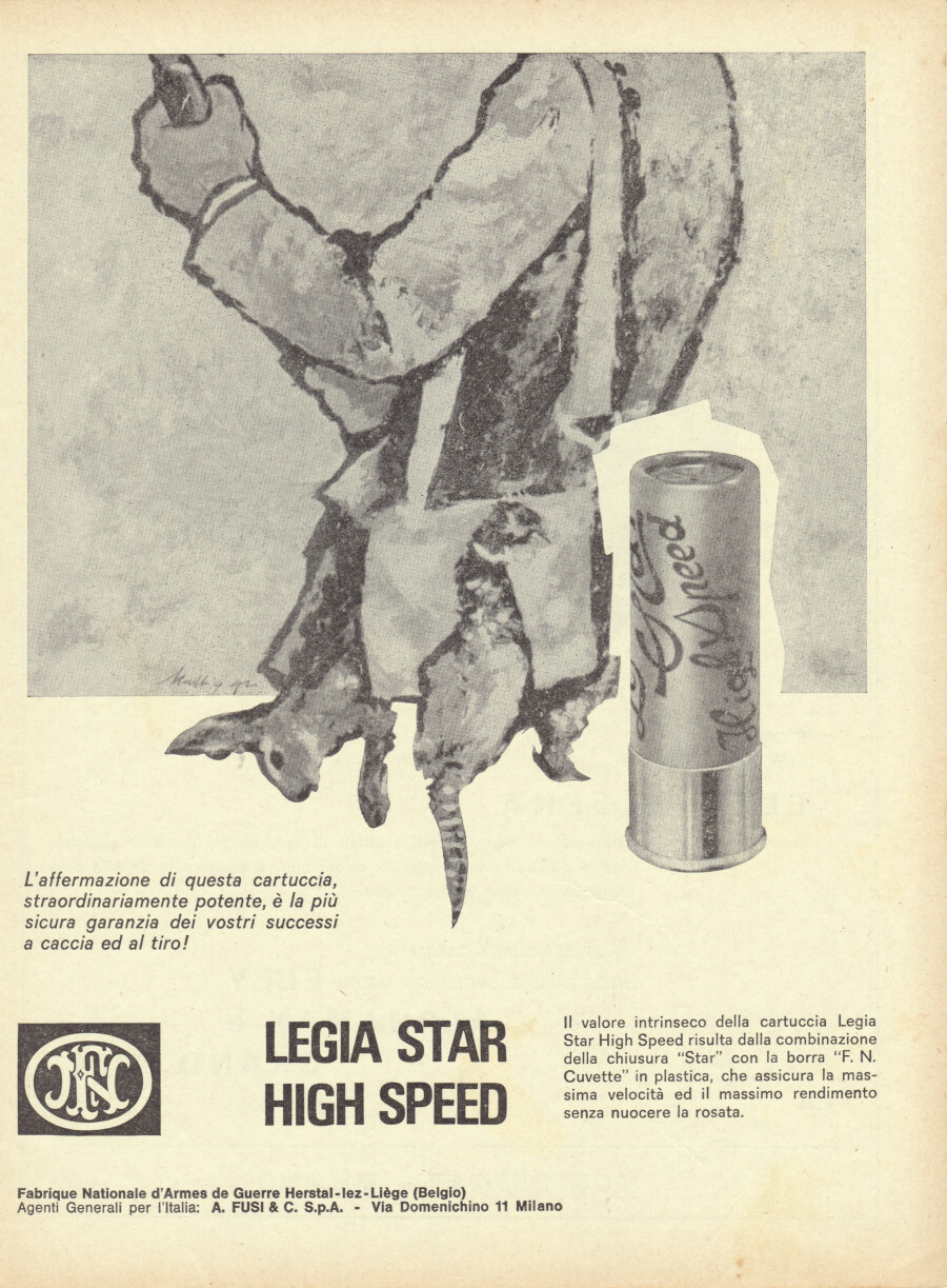 Cartuccia Legia Star High Speed. Advertising 1965