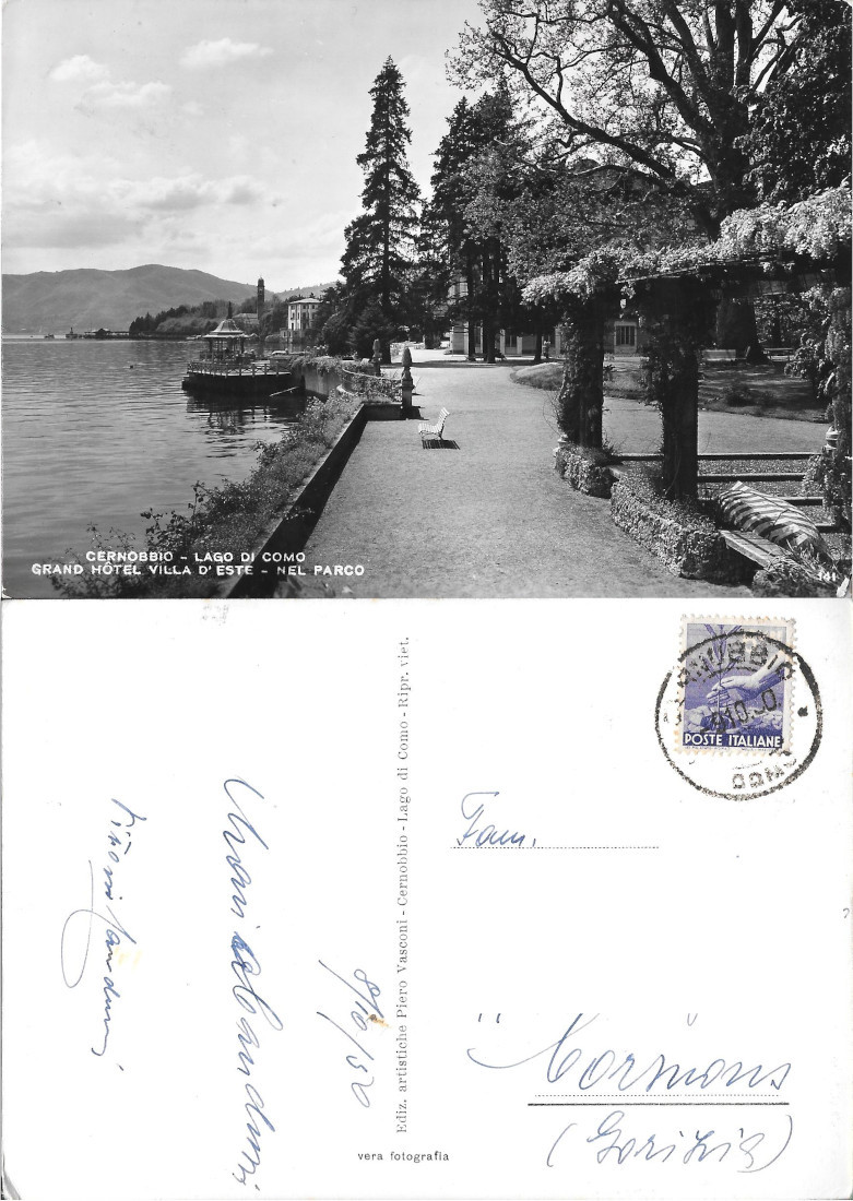 Cernobbio. Lago di Como Grand Hotel Villa d'Este nel Parco. …