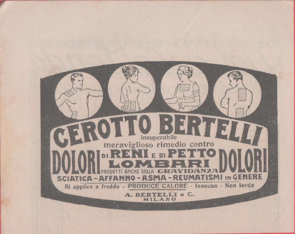 Cerotto Bertelli. Pubblicità 1916