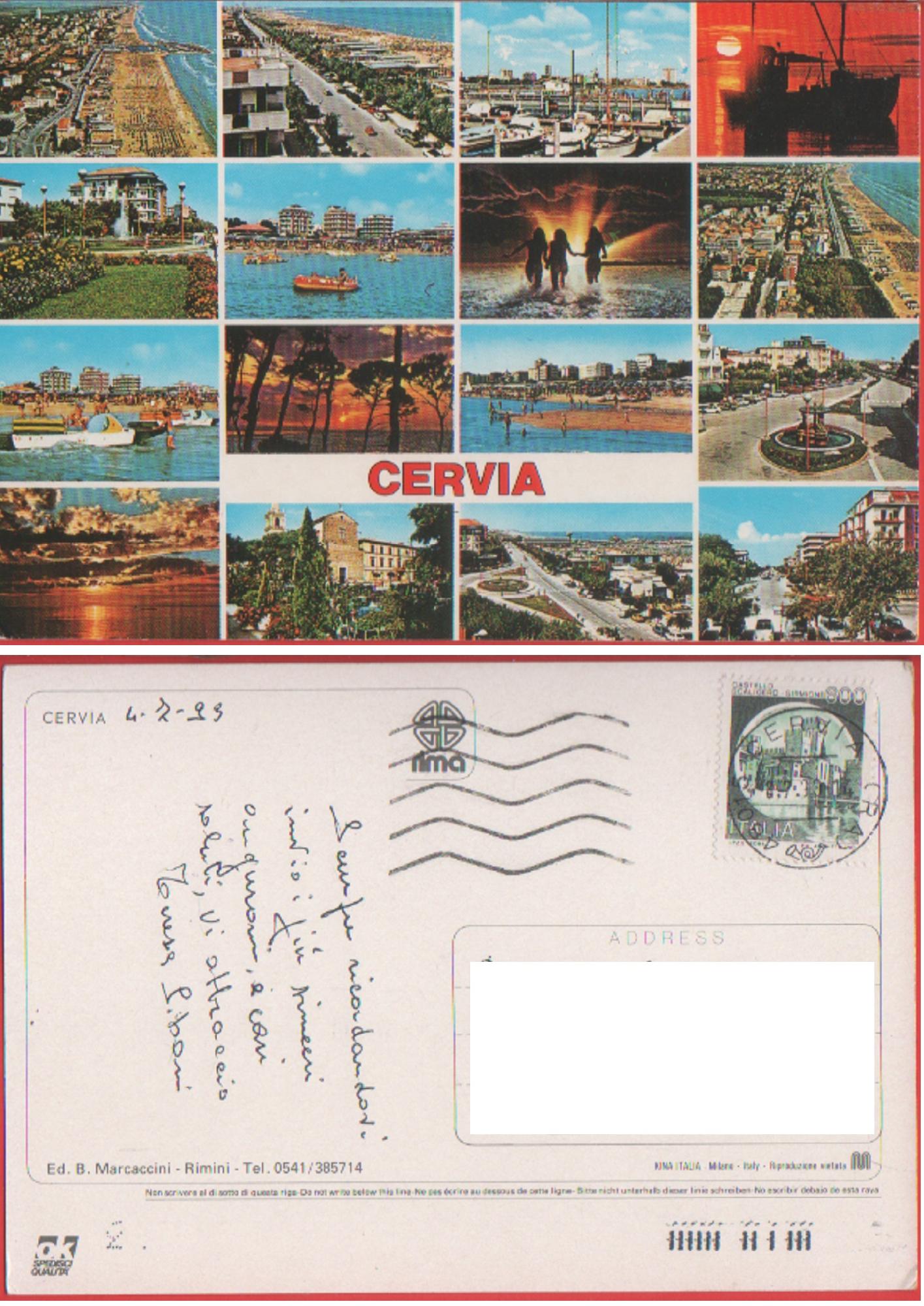 Cervia. Viaggiata 1993