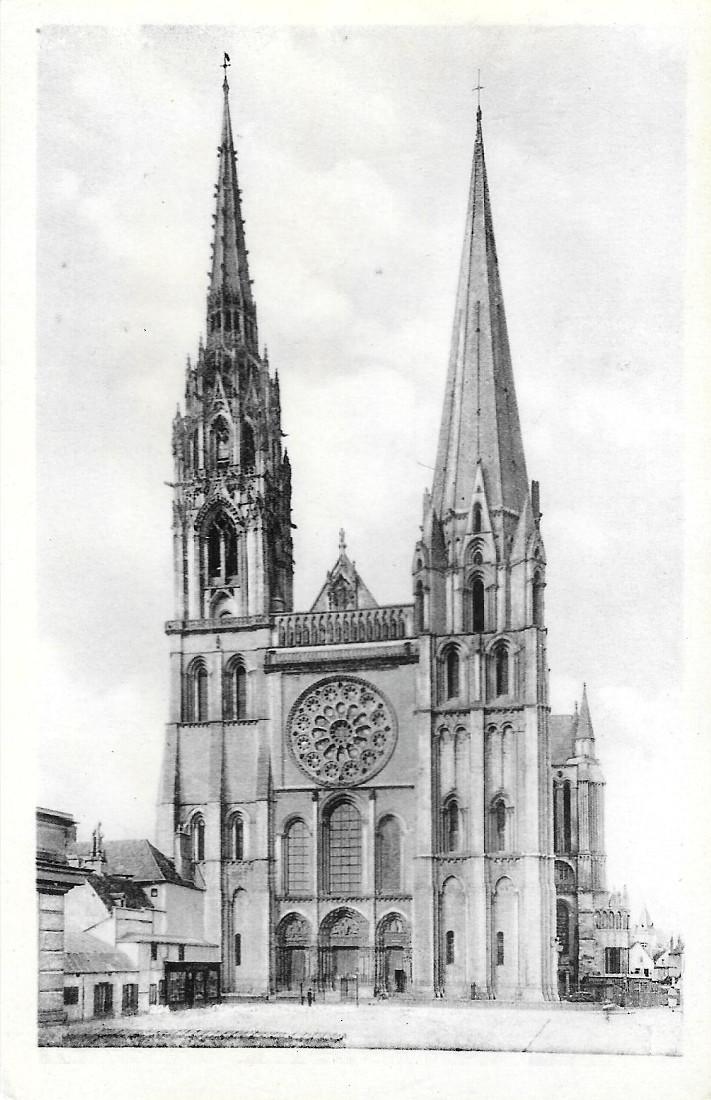 Chartres. La Cathedrale, la facade. Non viaggiata