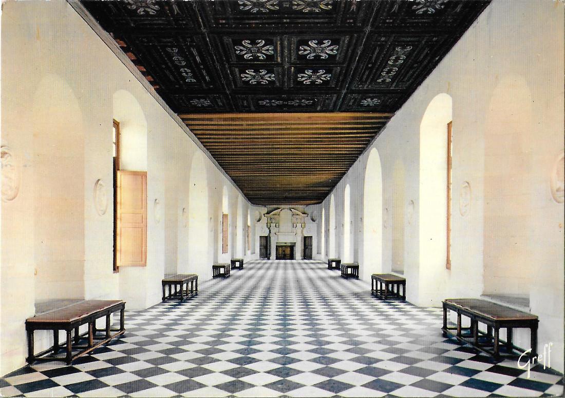 Chenonceaux, Batie par Philibert Delorme, la grande galerie. Non viaggiata