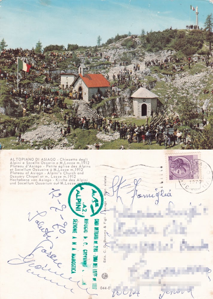 Chiesetta degli Alpini e Sacello Ossario a M. Lozze (VI). …