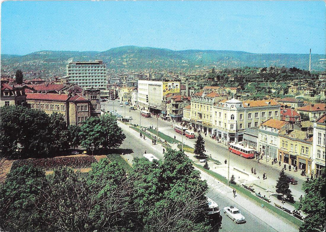 Choumène (BUL). Le centre de la ville. Non viaggiata