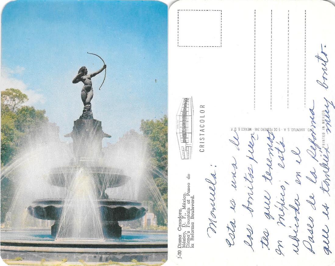 Città del Messico. Fontana di Diana Cacciatrice al Paseo della …