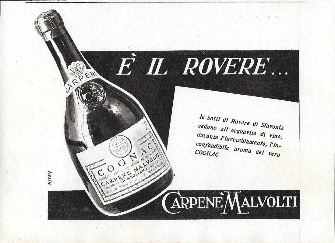 Cognac Carpenè Malvolti - Advertising 1941
