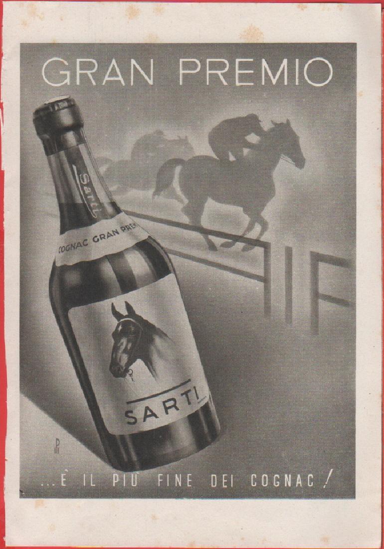 Cognac Gran Premio Sarti. Pubblicita 1941