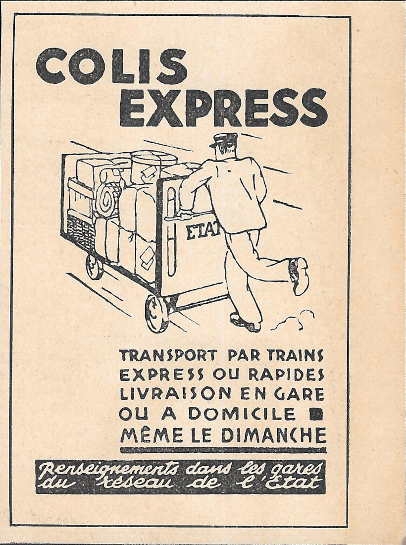 Colis Espress - Advertising 1933