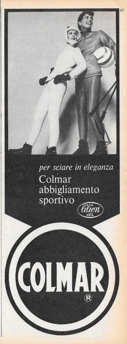 Colmar per sciare con eleganza - Advertising 1968