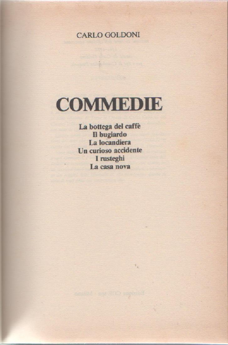 Commedie - Carlo Goldoni