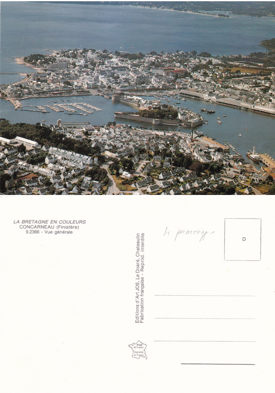 Concarneau (Finistere). Vue generale. Non viaggiata
