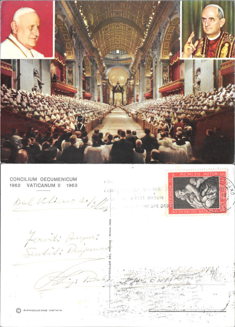 Concilium Oecumenicum Vaticanum II 1962 -1963. Viaggiata 1963