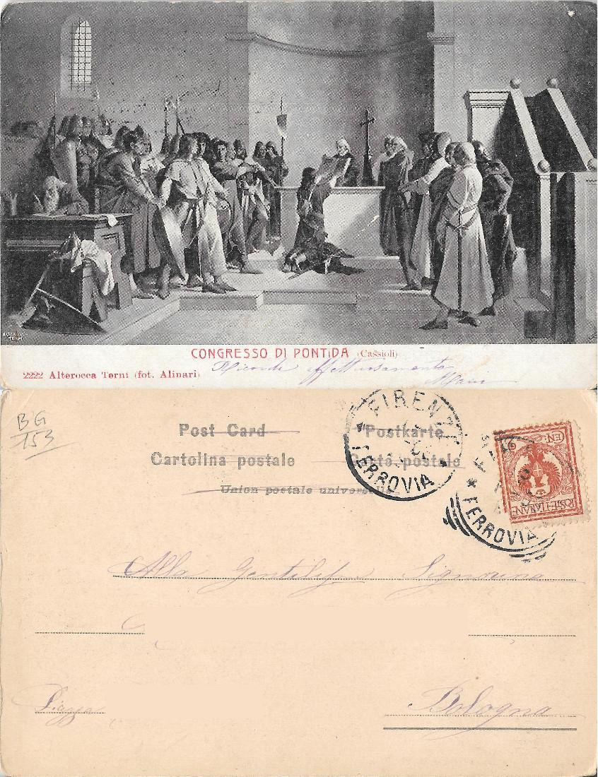 Congresso di Pontida (Cassioli). ed Alterocca. Viaggiata