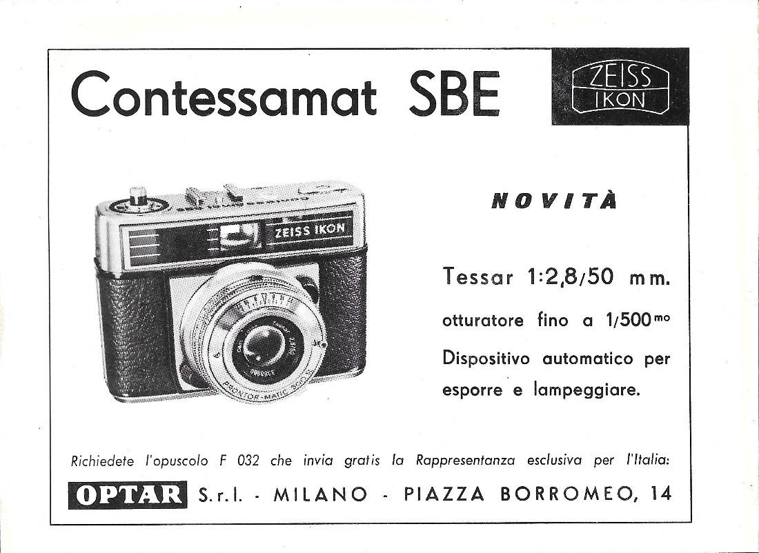 Contessamat SBE. Advertising 1963