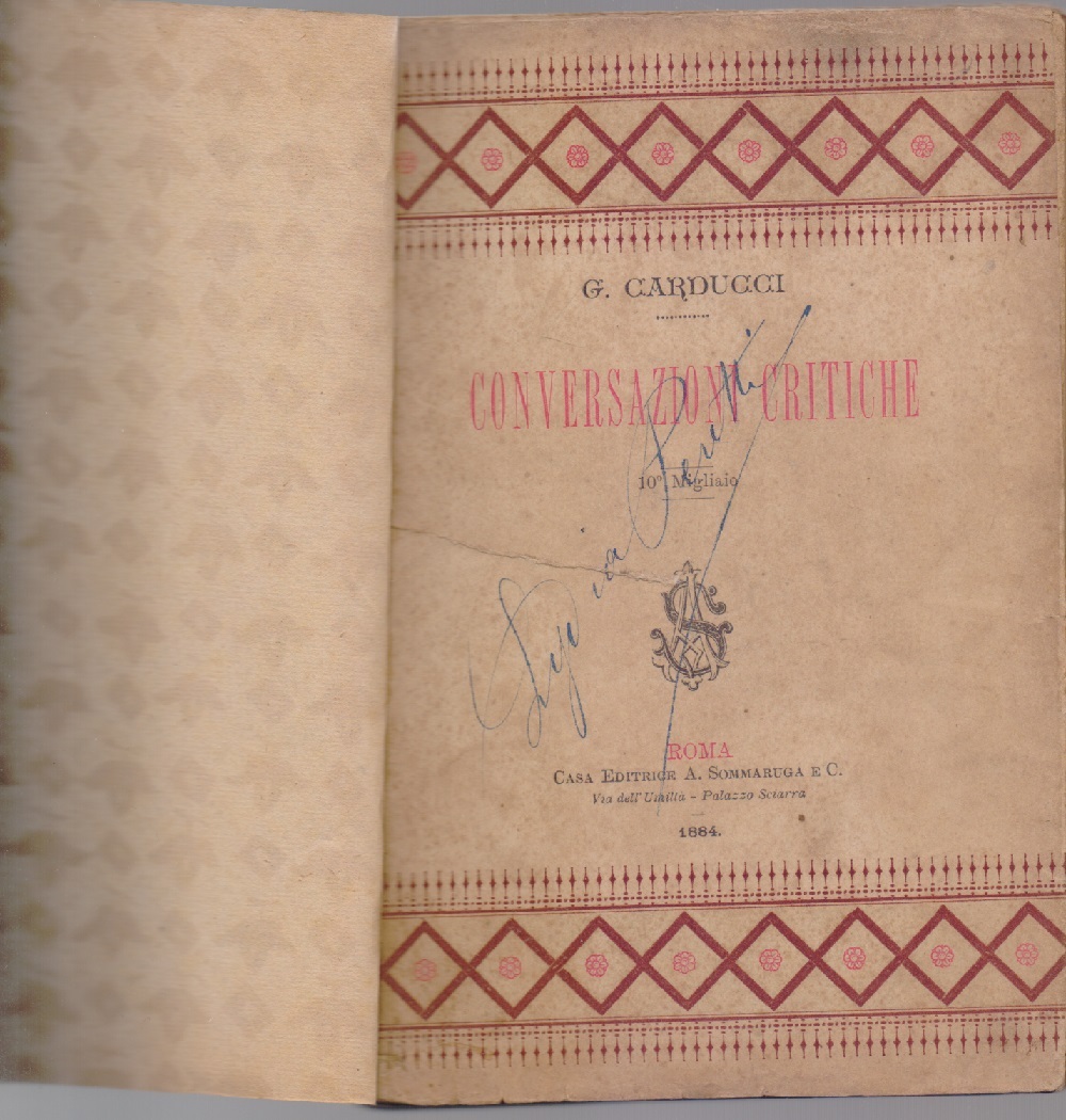 Conversazioni critiche - Giosuè Carducci