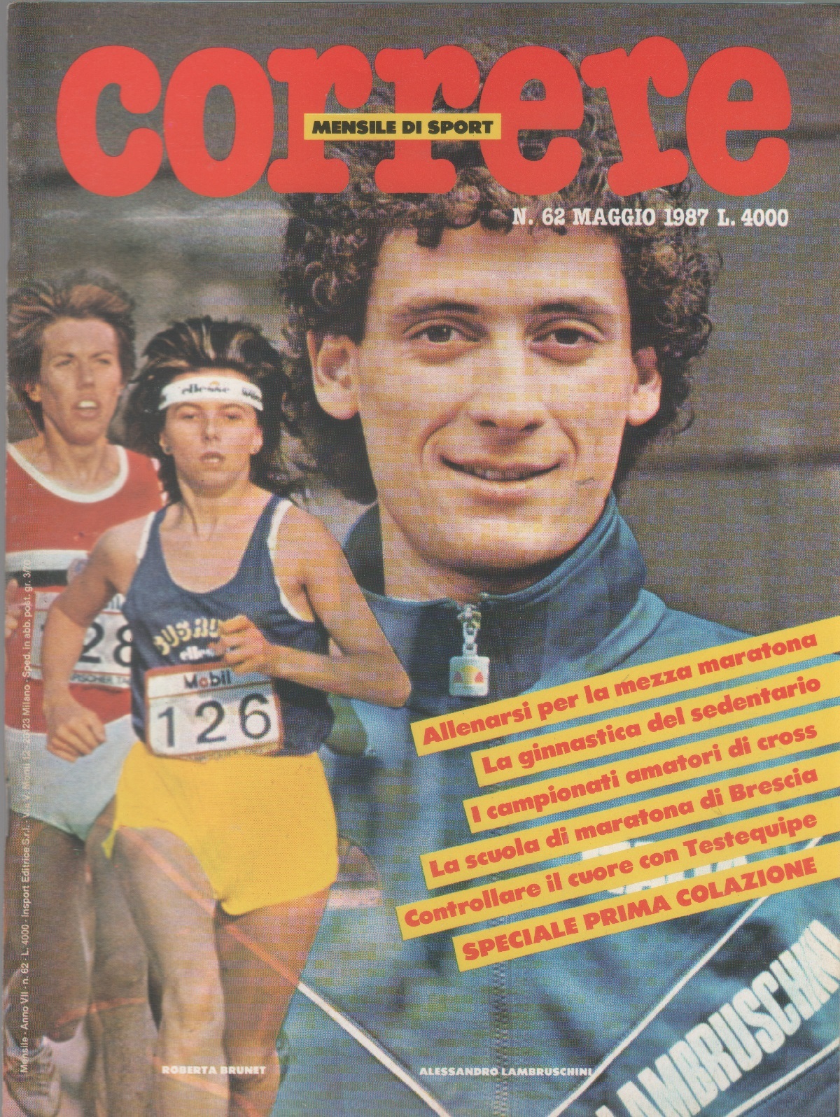 Correre. Rivista. 1987 n. 62