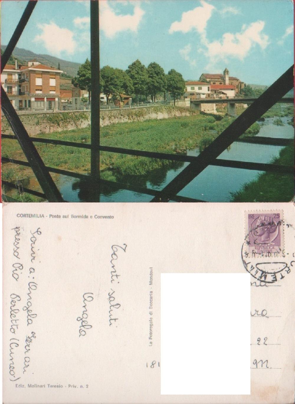 Cortemilia. Ponte sul Bormida. Viaggiata