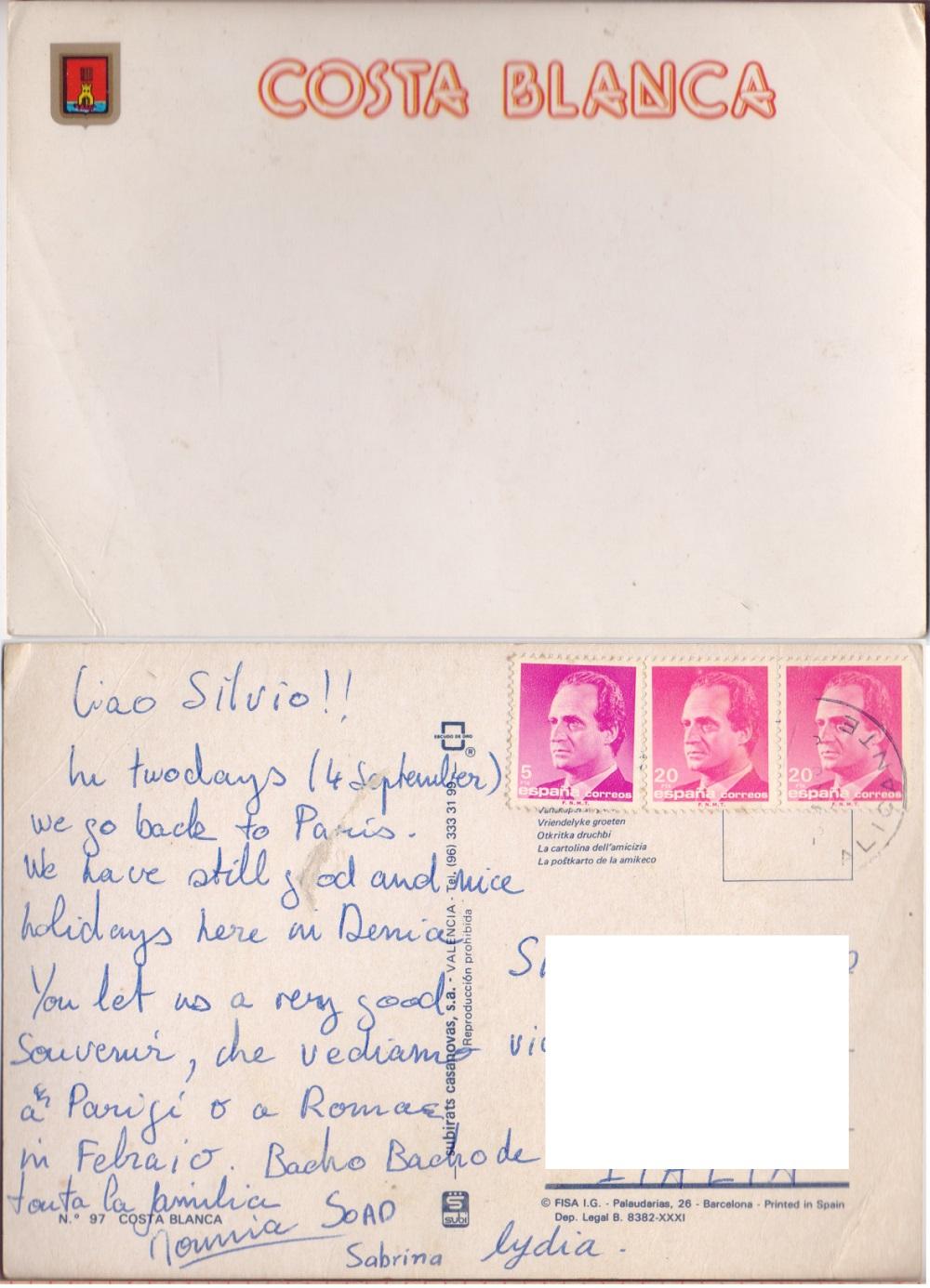 Costa Blanca. Viaggiata