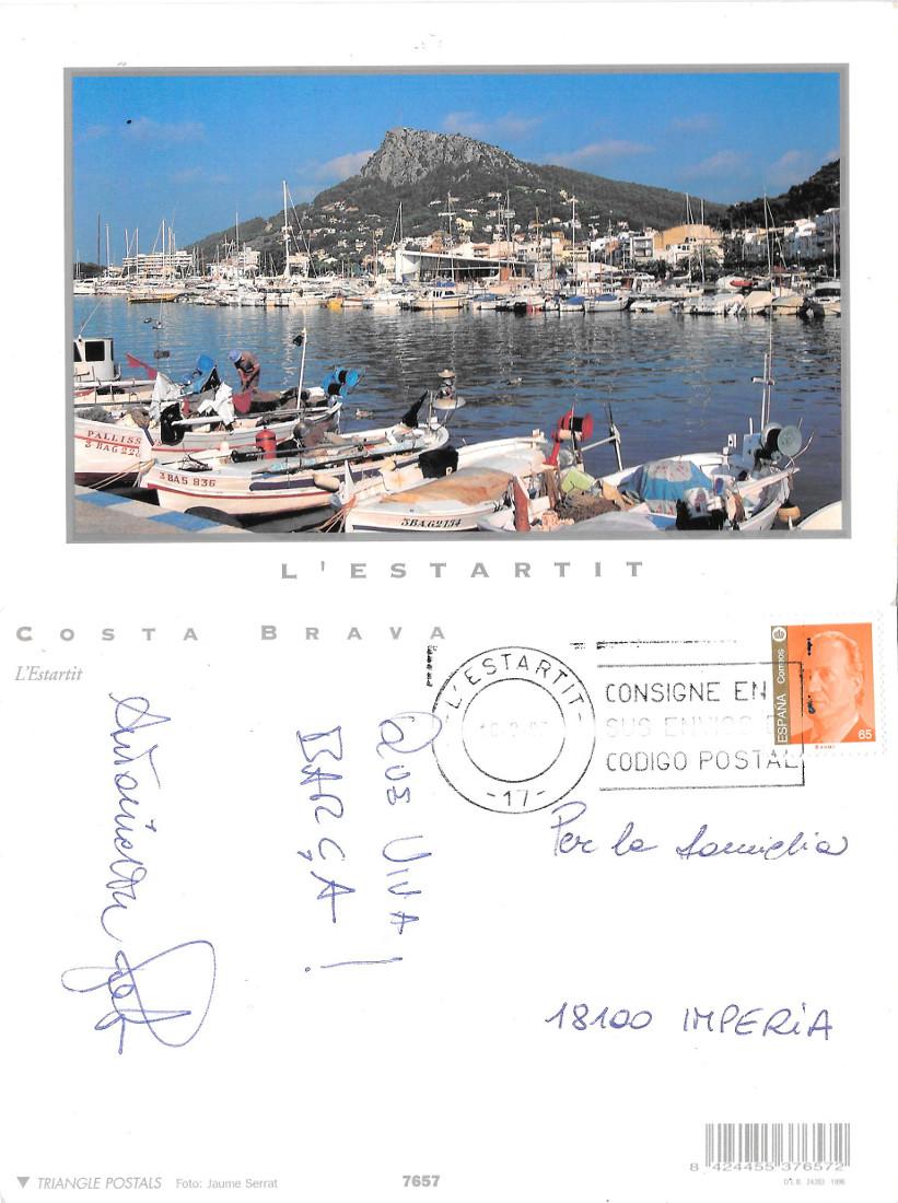 Costa Brava. L'estartit. Viaggiata 1997