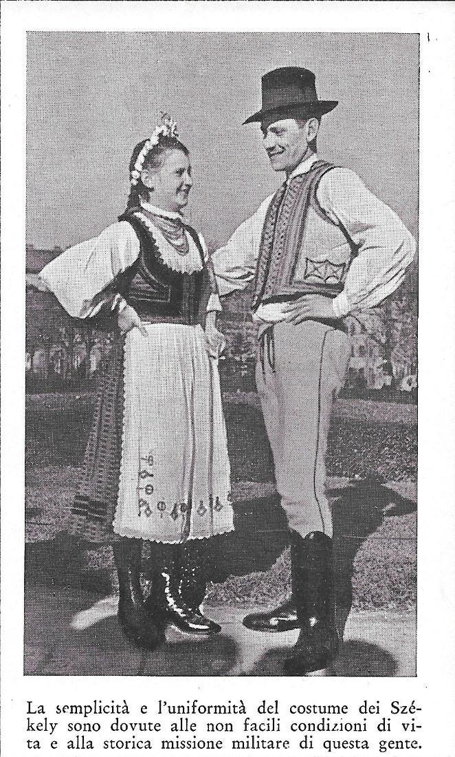 Costume dei Székely. Stampa 1934
