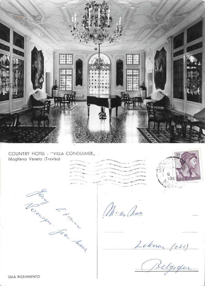 Country Hotel. Villa Condulmer. Mogliano Veneto. Viaggiata 1986