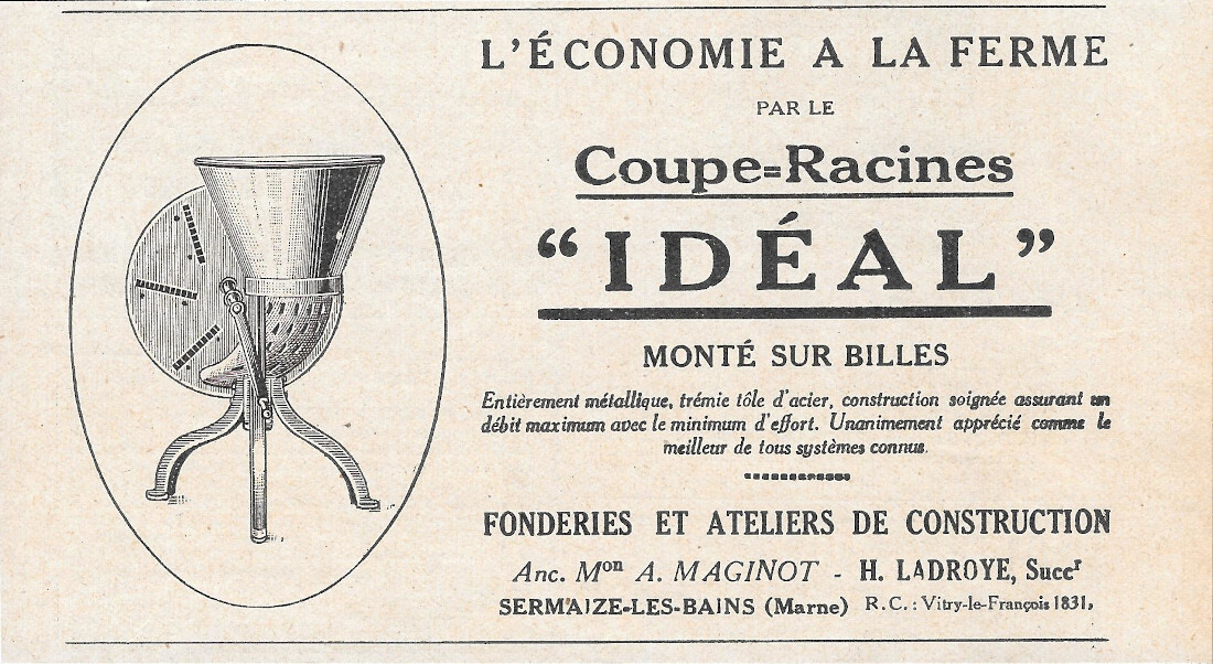 Coupe-Racines Ideal - Advertising 1923
