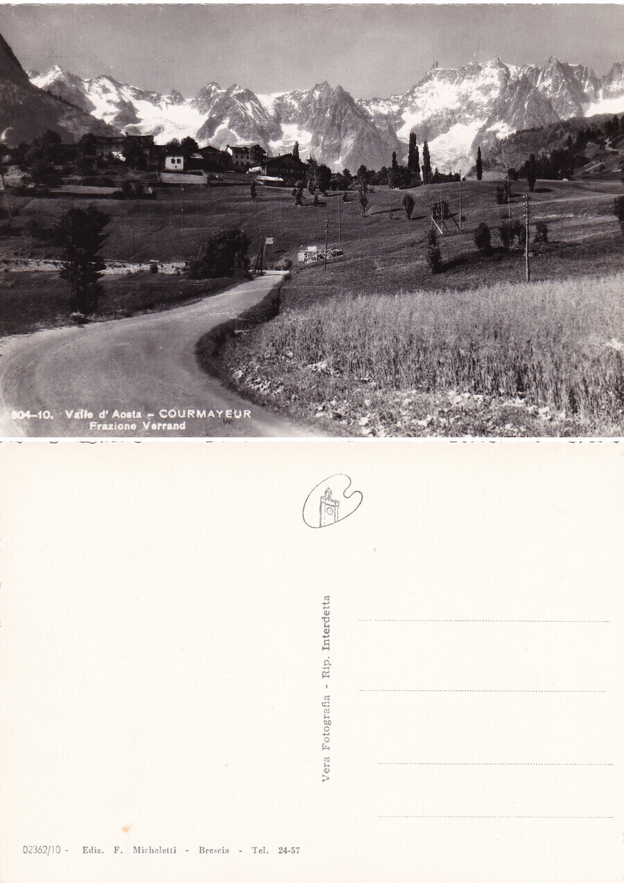 Courmayeur. Frazione Verrand. Non viaggiata