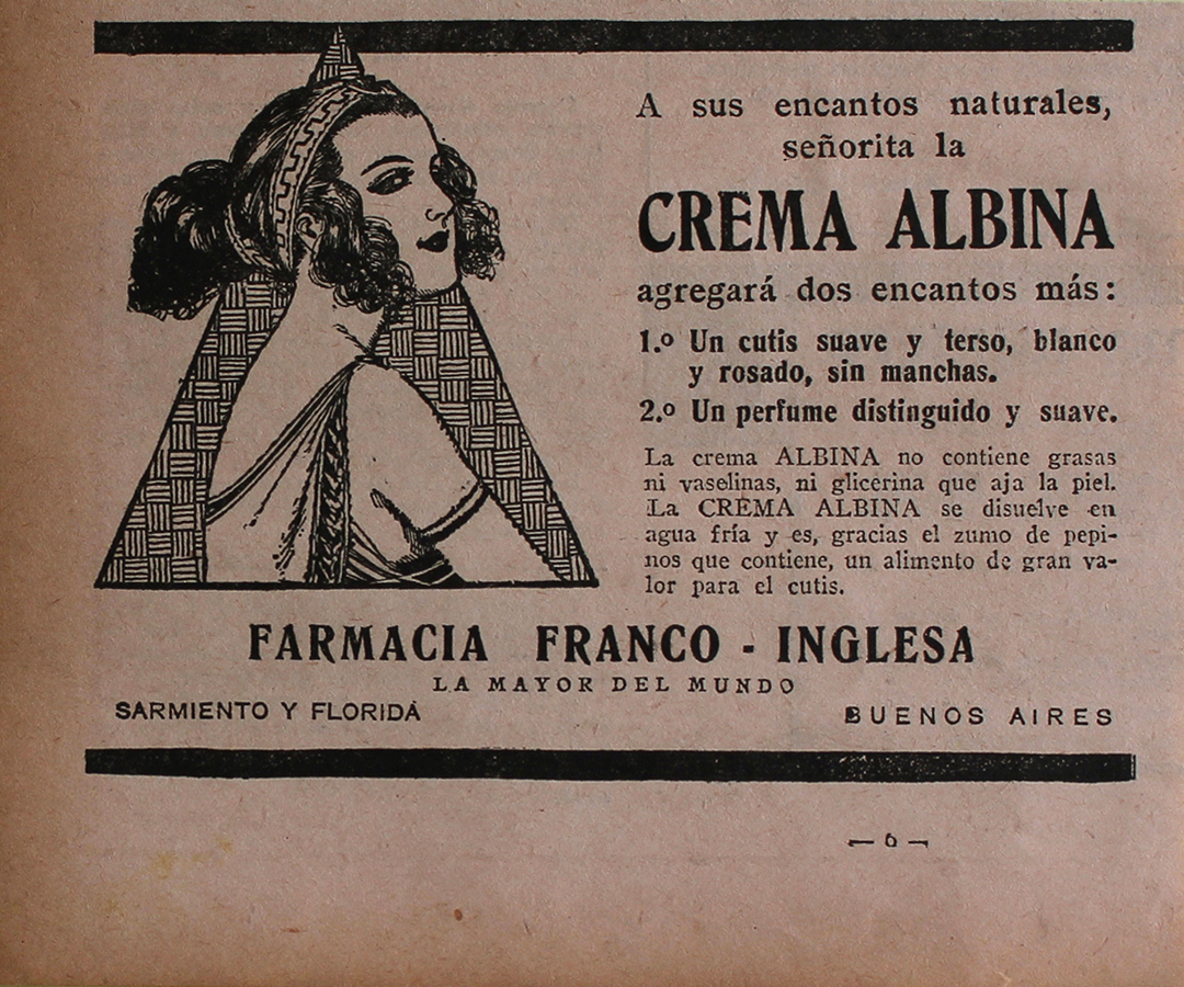 Crema Albina - Advertising 1922