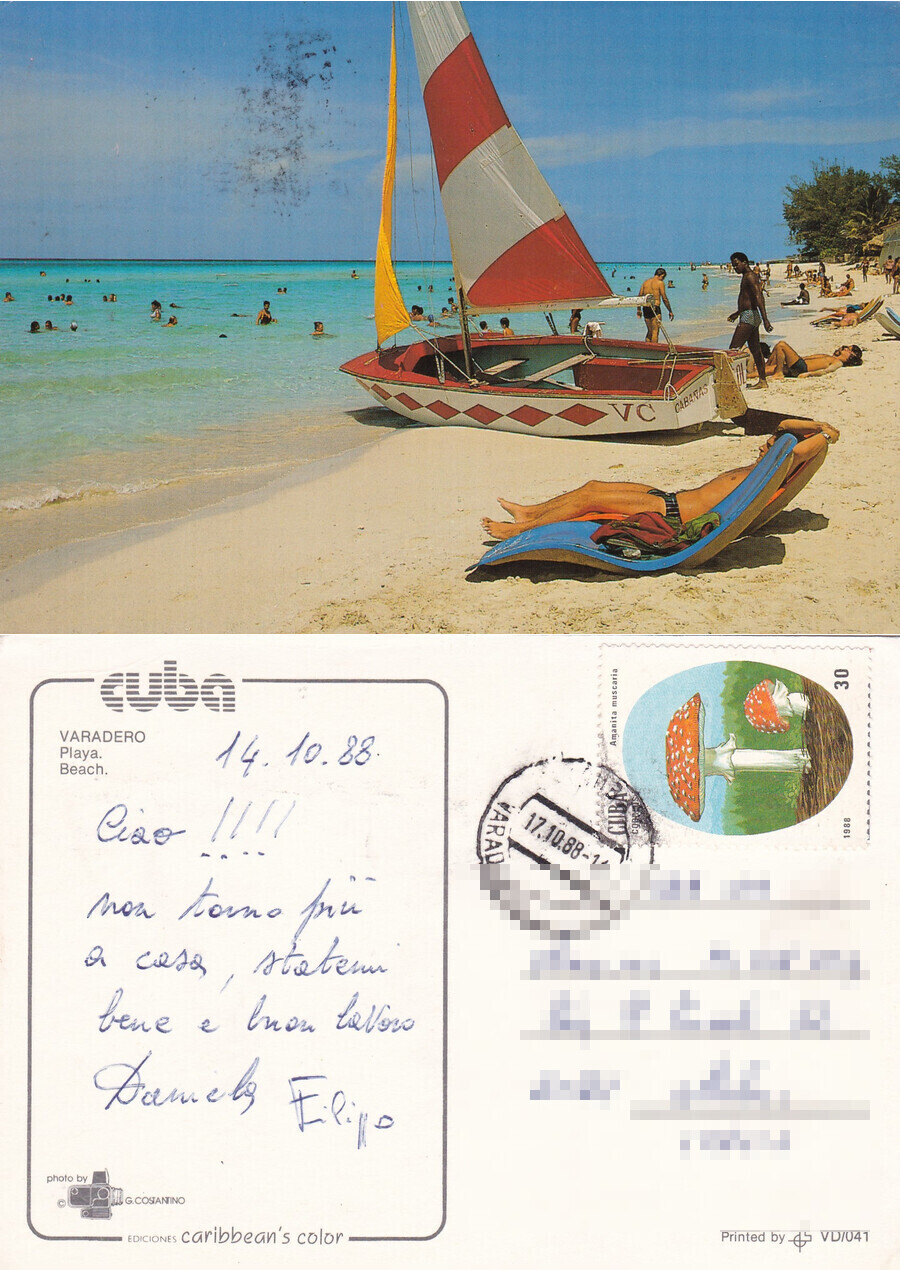 Cuba - Playa de Varadero - Viaggiata 1988