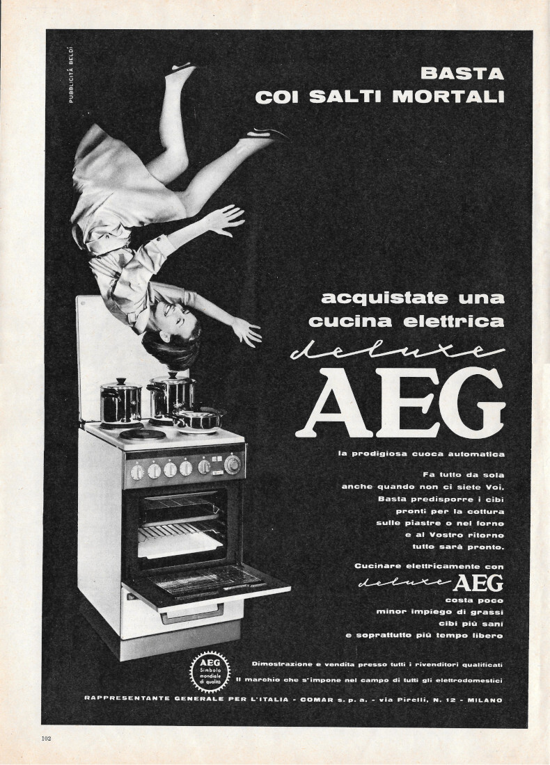 Cucina elettrica AEG de luxe - Advertising 1964