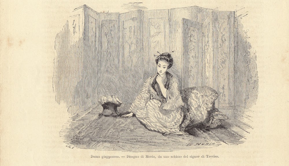 Dama giapponese. Illustrazione 1864