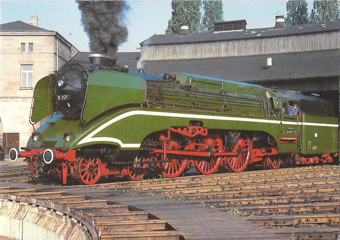 Dampf-Schnellzug-Lokomotive 18 201/020201-0. Non viaggiata