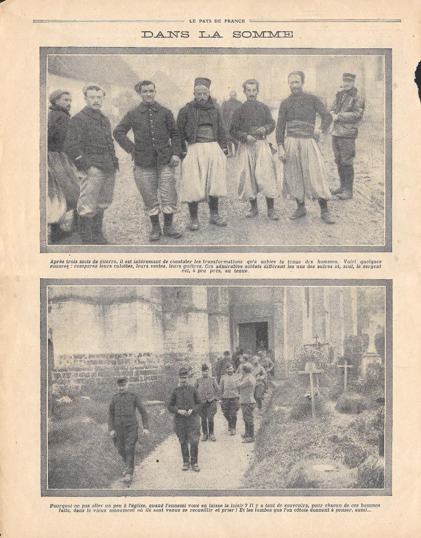 Dans la somme / Pigeon vole. Stampa 1914