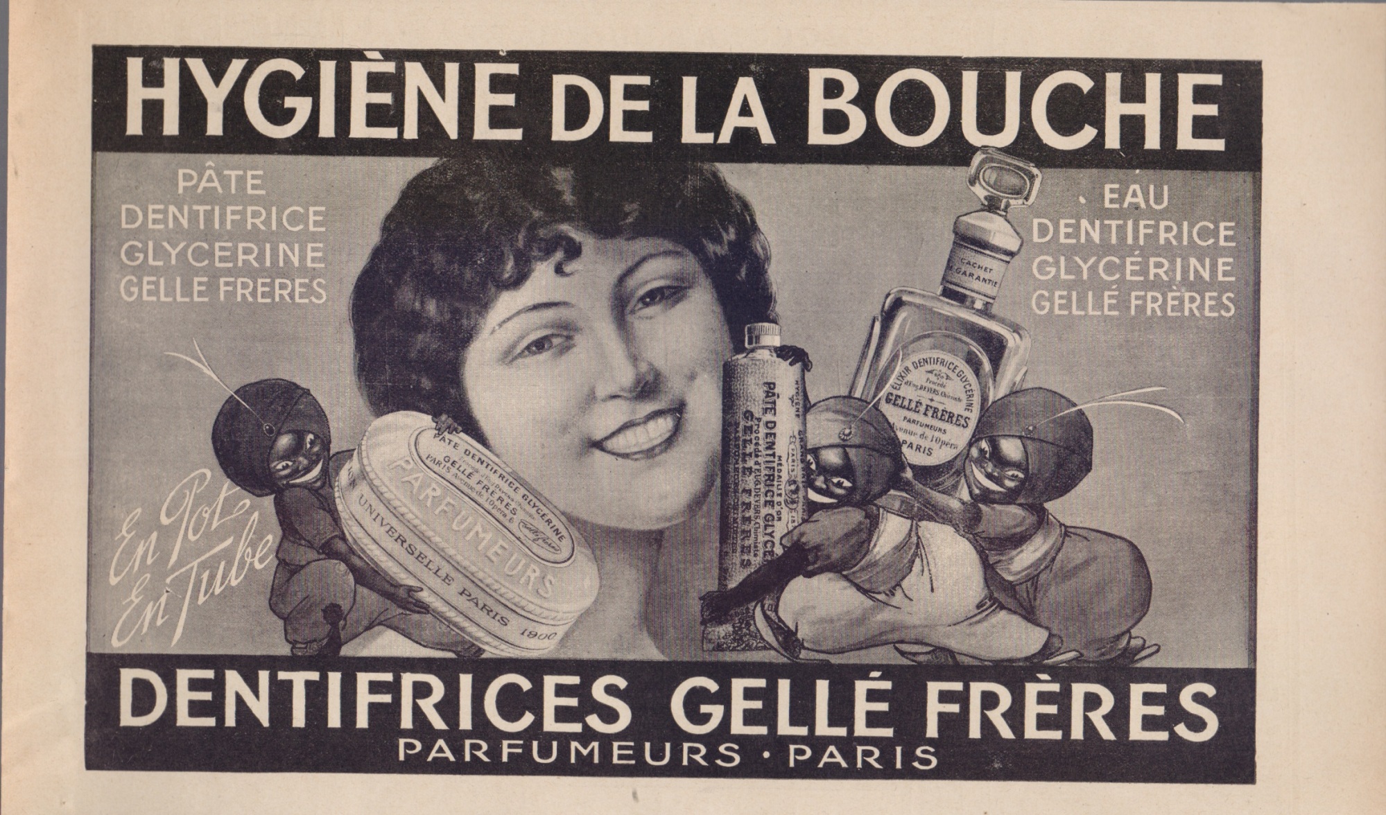 Dentifrices Gelle Freres. Advertising 1916